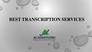 Transcription Services