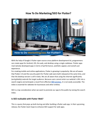 How To Do Marketing_SEO for Flutter