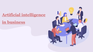 Artificial intelligence in business