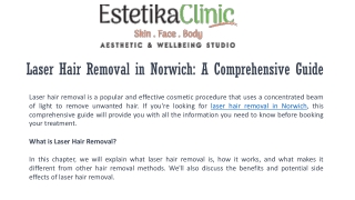 Laser Hair Removal in Norwich A Comprehensive Guide