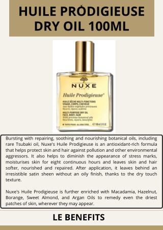 Huile Prodigieuse Dry Oil 100ml