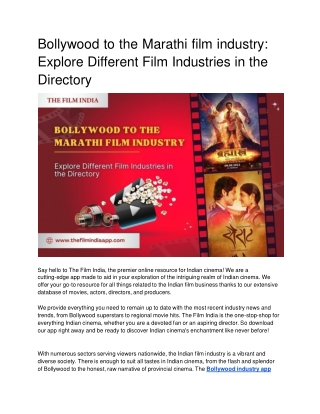 Bollywood to the Marathi film industry_ Explore Different Film Industries in the Directory-638.docx