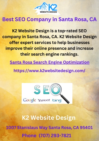 Best SEO Company in Santa Rosa, CA