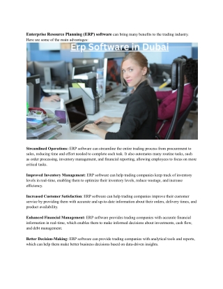 Erp Software in Dubai