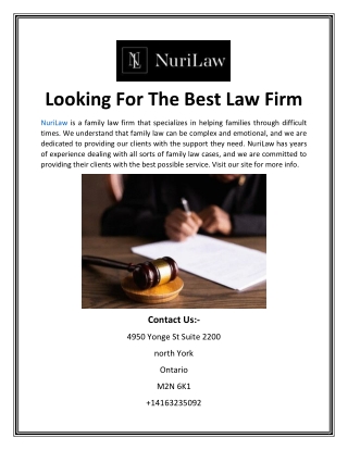 Looking For The Best Law Firm