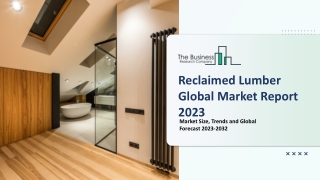 Reclaimed Lumber Market Size, Share, Trends And Outlook Report 2023-2032