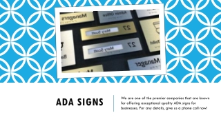 Ada Braille Signs