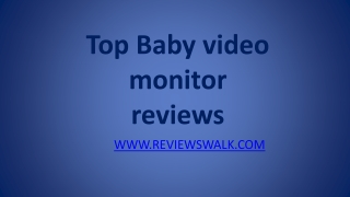 best video baby monitor reviews 2013