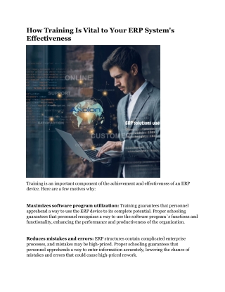 How Training Is Vital to Your ERP System's Effectiveness