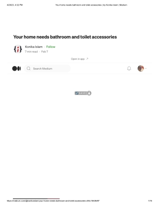 Your home needs bathroom and toilet accessories _ by Konika Islam _ Medium