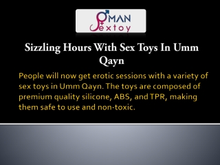 Sizzling Hours With Sex Toys In Umm Qayn