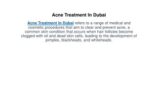 acne treatment