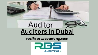 Auditors in Dubai