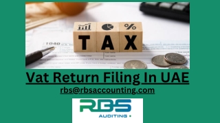 Vat Return Filing In UAE