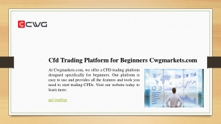 Cfd Trading Platform for Beginners Cwgmarkets.com