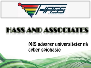 MI5 advarer universiteter på cyber spionasje-Youtube
