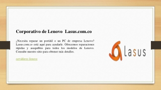 Corporativo de Lenovo  Lasus.com.co
