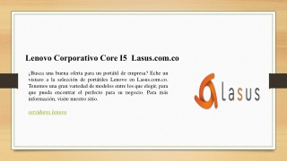 Lenovo Corporativo Core I5 ​​ Lasus.com.co