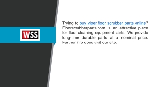 Buy Viper Floor Scrubber Parts Online  Floorscrubberparts.com