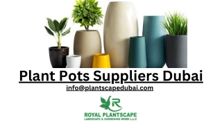 Plant Pots Suppliers Dubai