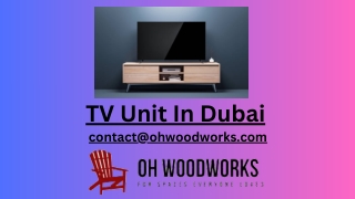 TV Unit in Dubai