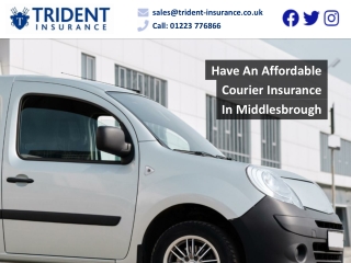 Have An Affordable Courier Insurance In Middlesbrough