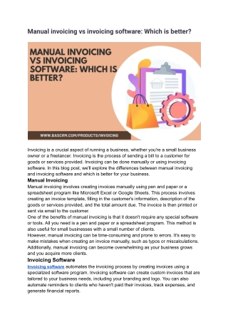 Manual invoicing vs invoicing software_ Which is better