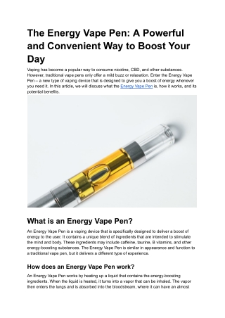 The Energy Vape Pen_ A Powerful and Convenient Way to Boost Your Day