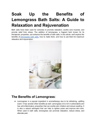 Soak Up the Benefits of Lemongrass Bath Salts_ A Guide to Relaxation and Rejuvenation (1)