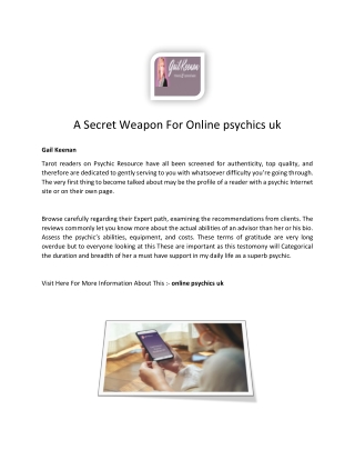 Online Psychics Uk | Gail Keenan Psychics