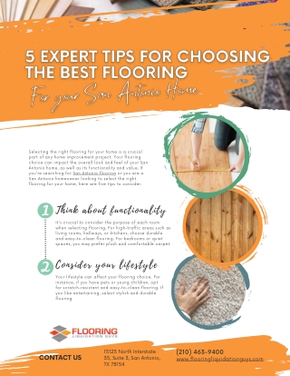 5 Expert Tips for Choosing the Best Flooring in San Antonio (