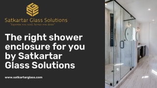 The right shower enclosure for you by internal glass partition in delhi NCR