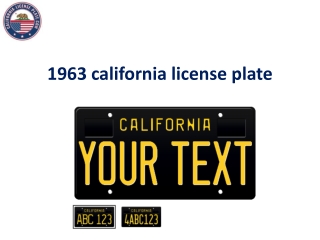 1963 california license plate