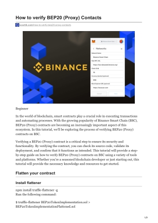 scortik.com-How to verify BEP20 Proxy Contacts