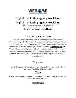 Digital marketing services in Auckland