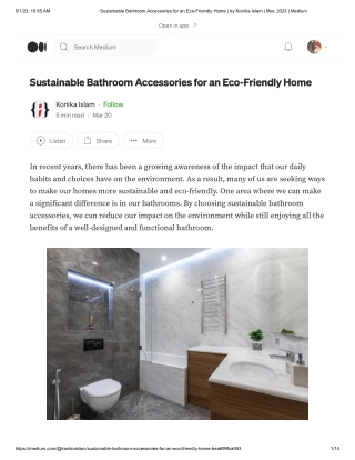 Sustainable Bathroom Accessories for an Eco-Friendly Home _ by Konika Islam _ Mar, 2023 _ Medium