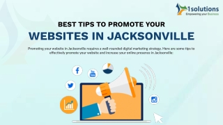 Best tips to Promote your websites in Jacksonville