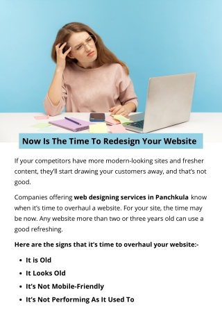 Now Is The Time To Redesign Your Website