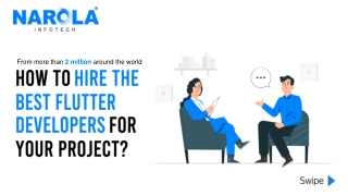 Hire Flutter App Developers for High-Performing Apps | Narola Infotech