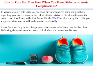 How to Care For Your Feet When You Have Diabetes to Avoid Complications