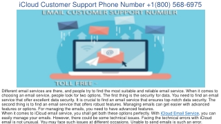 1(800) 568-6975 iCloud Technical Support