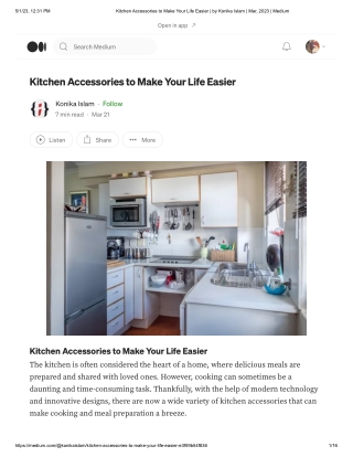 Kitchen Accessories to Make Your Life Easier _ by Konika Islam _ Mar, 2023 _ Medium