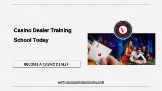 Casino Dealer Training School Today - Vegas Gaming Academy