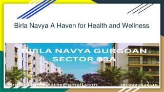 Birla Navya A Haven for Health and Wellness