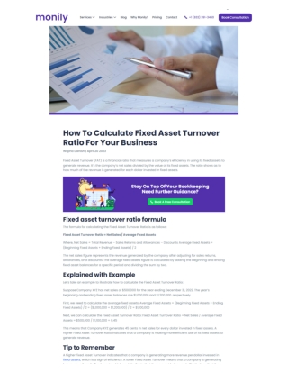 How To Calculate Fixed Asset Turnover Ratio For Your Business