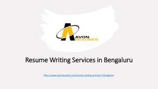 Resume Writing Services in Bengaluru