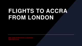 FLIGHTS TO ACCRA FROM LONDON