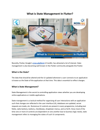 What is State Management In Flutter_