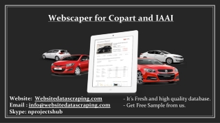 Webscaper for Copart and IAAI