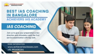 Best IAS Coaching In Bangalore